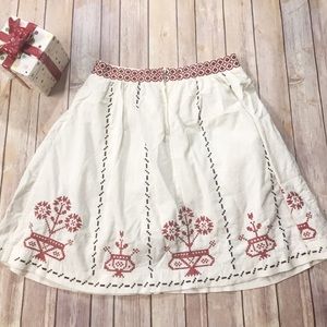 Lithe Corduroy Cross Stitch Skirt Anthropologie